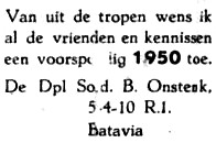 adv. 1949 B. Onstenk 