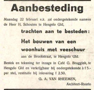 Broekweg of Recl. 13 02 1960 Schouten