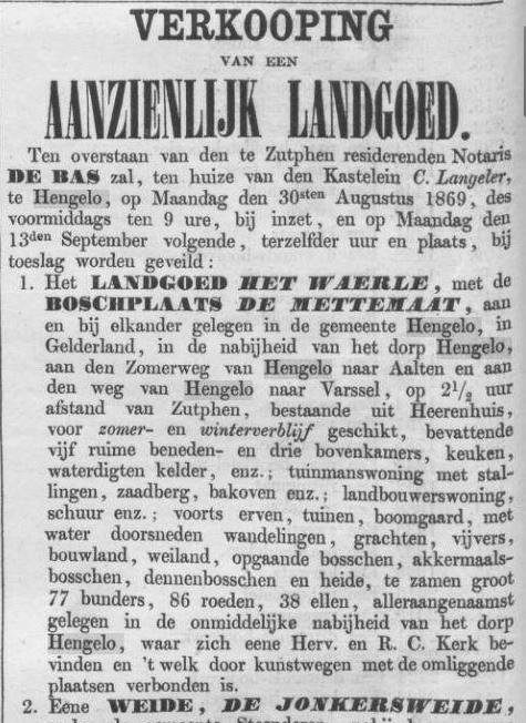 B03 1869 Oprechte Haarlemse Courant