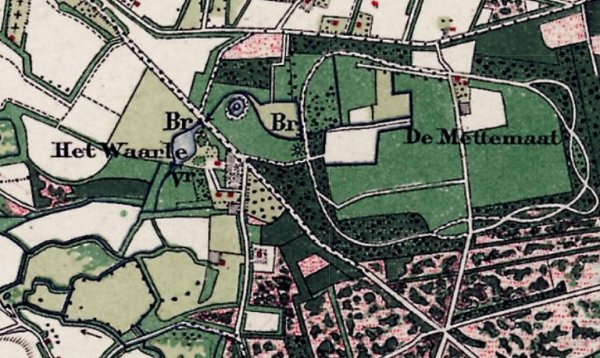 K05 1885 Topografisch Mil. Kaart met boerderij en landhuis
