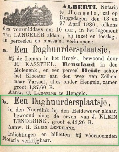 1886 04 03 ZC Klein lenderink..