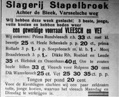 O. Varsselseweg 12 Stapelbroek 1935