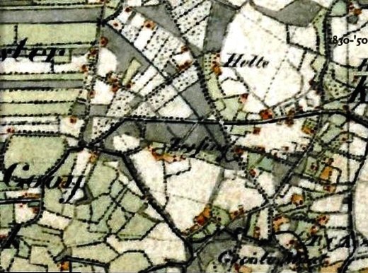 K04a 1830 1850 Topografische Militaire kaart. Bron. WatWasWaar  .