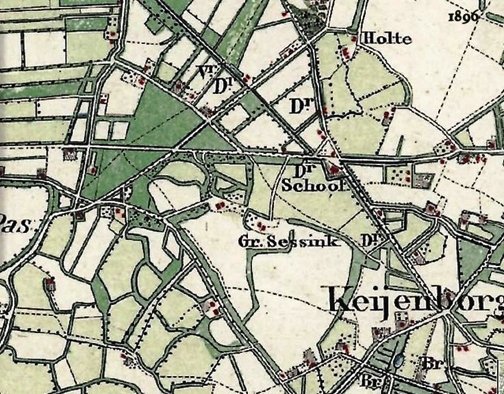 K08a  1885   Topografisch  Militaire kaart. Bron. WatWasWaar. 