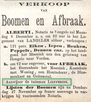 1879 Afbraak Meenink tuinman Liefferink b