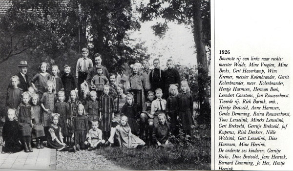 School fotos 1926 fam. Lenselink 1 