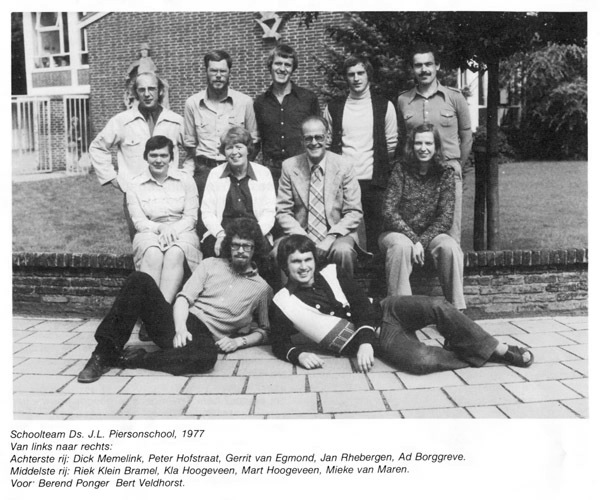 docenten 1977 Piersonschool